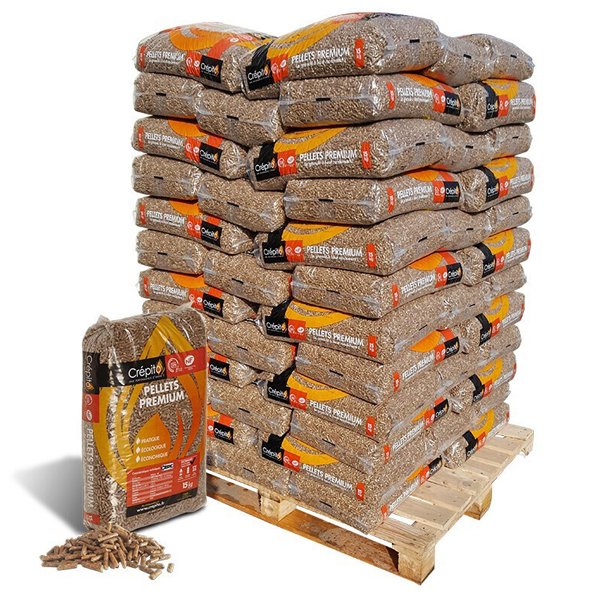 palette de granules de bois crepito – 72 sacs de 15 kg 1